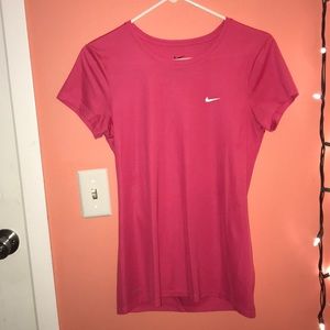 pink nike dri fit t-shirt